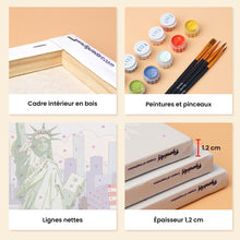 Charger l'image dans la galerie, Mini Peinture par numéros 15x20cm (6 pièces) - Bonjour USA