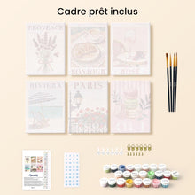 Charger l'image dans la galerie, Mini Peinture par numéros 15x20cm (6 pièces) - France Chic