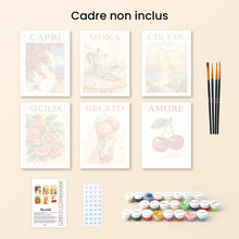 Charger l'image dans la galerie, Mini Peinture par numéros 15x20cm (6 pièces) - Douce Italie