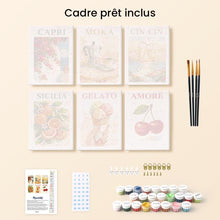 Charger l'image dans la galerie, Mini Peinture par numéros 15x20cm (6 pièces) - Douce Italie