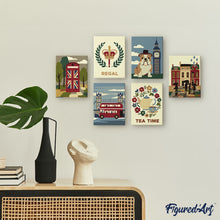 Charger l'image dans la galerie, Mini Peinture par numéros 15x20cm (6 pièces) - Charme Britannique