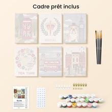 Charger l'image dans la galerie, Mini Peinture par numéros 15x20cm (6 pièces) - Charme Britannique