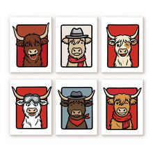 Charger l'image dans la galerie, Mini Peinture par numéros 15x20cm (6 pièces) - L’Équipe des Meuh Figured'Art