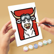 Charger l'image dans la galerie, Mini Peinture par numéros 15x20cm (6 pièces) - L’Équipe des Meuh