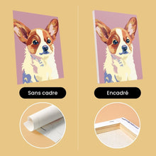 Charger l'image dans la galerie, Mini Peinture par numéros 15x20cm (6 pièces) - Portraits Modernes de Chiens 2