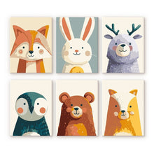 Charger l'image dans la galerie, Mini Peinture par numéros 15x20cm (6 pièces) - Portraits de la Forêt 1 Figured'Art