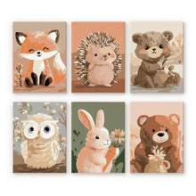 Charger l'image dans la galerie, Mini Peinture par numéros 15x20cm (6 pièces) - Portraits de la Forêt 2 Figured'Art