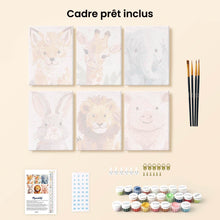Charger l'image dans la galerie, Mini Peinture par numéros 15x20cm (6 pièces) - Portraits de la Faune Sauvage 2