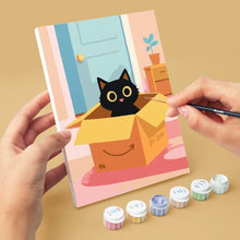 Charger l'image dans la galerie, Mini Peinture par numéros 15x20cm (6 pièces) - Chat à la Maison