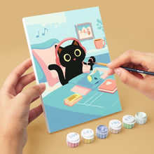 Charger l'image dans la galerie, Mini Peinture par numéros 15x20cm (6 pièces) - Chat Joueur