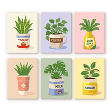 Charger l'image dans la galerie, Mini Peinture par numéros 15x20cm (6 pièces) - Plantes et Pots 1 Figured'Art