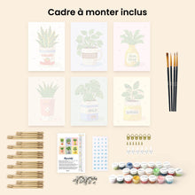 Charger l'image dans la galerie, Mini Peinture par numéros 15x20cm (6 pièces) - Plantes et Pots 1