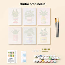 Charger l'image dans la galerie, Mini Peinture par numéros 15x20cm (6 pièces) - Plantes et Pots 1