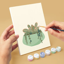 Charger l'image dans la galerie, Mini Peinture par numéros 15x20cm (6 pièces) - Cactus Mignons 1