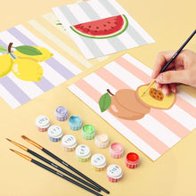 Charger l'image dans la galerie, Mini Peinture par numéros 15x20cm (6 pièces) - Set de Fruits