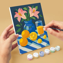 Charger l'image dans la galerie, Mini Peinture par numéros 15x20cm (6 pièces) - Bouquet de Citrons Dorés