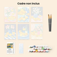 Charger l'image dans la galerie, Mini Peinture par numéros 15x20cm (6 pièces) - Bouquet de Citrons Dorés