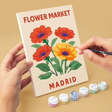 Charger l'image dans la galerie, Mini Peinture par numéros 15x20cm (6 pièces) - Marché aux Fleurs 3