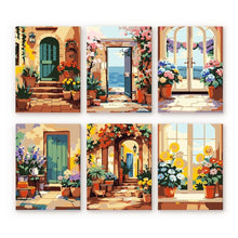 Charger l'image dans la galerie, Mini Peinture par numéros 15x20cm (6 pièces) - Portes Fleurissantes Figured'Art