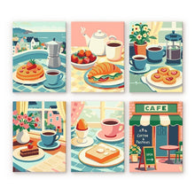 Charger l'image dans la galerie, Mini Peinture par numéros 15x20cm (6 pièces) - Délices de Café Figured'Art