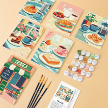 Charger l'image dans la galerie, Mini Peinture par numéros 15x20cm (6 pièces) - Délices de Café