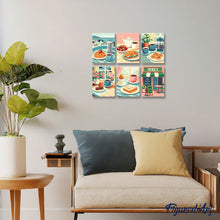 Charger l'image dans la galerie, Mini Peinture par numéros 15x20cm (6 pièces) - Délices de Café