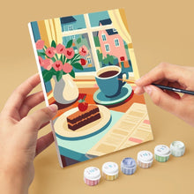 Charger l'image dans la galerie, Mini Peinture par numéros 15x20cm (6 pièces) - Délices de Café
