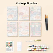 Charger l'image dans la galerie, Mini Peinture par numéros 15x20cm (6 pièces) - Délices de Café