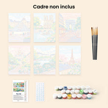 Charger l'image dans la galerie, Mini Peinture par numéros 15x20cm (6 pièces) - Rêves Parisiens