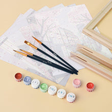 Charger l'image dans la galerie, Mini Peinture par numéros 15x20cm (6 pièces) - Printemps à Tokyo