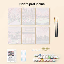 Charger l'image dans la galerie, Mini Peinture par numéros 15x20cm (6 pièces) - Printemps à Tokyo