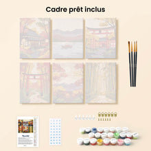 Charger l'image dans la galerie, Mini Peinture par numéros 15x20cm (6 pièces) - Japon Serein