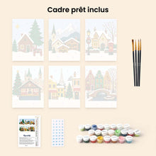 Charger l'image dans la galerie, Mini Peinture par numéros 15x20cm (6 pièces) - Noël en Europe