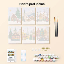 Charger l'image dans la galerie, Mini Peinture par numéros 15x20cm (6 pièces) - Noël en Europe
