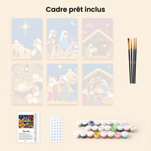 Charger l'image dans la galerie, Mini Peinture par numéros 15x20cm (6 pièces) - L'Histoire de la Nativité