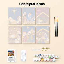Charger l'image dans la galerie, Mini Peinture par numéros 15x20cm (6 pièces) - L'Histoire de la Nativité