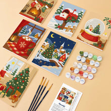 Charger l'image dans la galerie, Mini Peinture par numéros 15x20cm (6 pièces) - Souvenirs de Noël