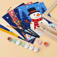 Charger l'image dans la galerie, Mini Peinture par numéros 15x20cm (6 pièces) - Les Favoris de l'Hiver Festif
