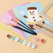 Charger l'image dans la galerie, Mini Peinture par numéros 15x20cm (6 pièces) - Cupcakes de Noël