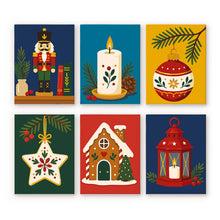 Charger l'image dans la galerie, Mini Peinture par numéros 15x20cm (6 pièces) - Traditions de Noël Figured'Art