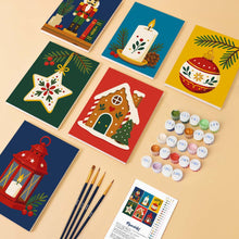 Charger l'image dans la galerie, Mini Peinture par numéros 15x20cm (6 pièces) - Traditions de Noël