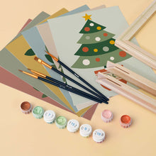 Charger l'image dans la galerie, Mini Peinture par numéros 15x20cm (6 pièces) - Collection de Décorations de Noël