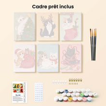 Charger l'image dans la galerie, Mini Peinture par numéros 15x20cm (6 pièces) - Aventures des Chatons des Vacances