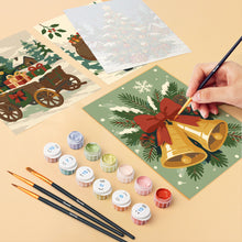 Charger l'image dans la galerie, Mini Peinture par numéros 15x20cm (6 pièces) - Ambiance de Noël