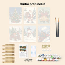 Charger l'image dans la galerie, Mini Peinture par numéros 15x20cm (6 pièces) - Ambiance de Noël