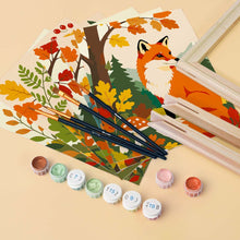 Charger l'image dans la galerie, Mini Peinture par numéros 15x20cm (6 pièces) - Petites créatures de la forêt
