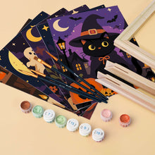 Charger l'image dans la galerie, Mini Peinture par numéros 15x20cm (6 pièces) - Amis d'Halloween
