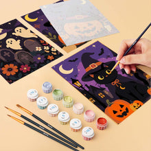 Charger l'image dans la galerie, Mini Peinture par numéros 15x20cm (6 pièces) - Amis d'Halloween