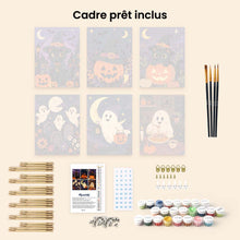 Charger l'image dans la galerie, Mini Peinture par numéros 15x20cm (6 pièces) - Amis d'Halloween