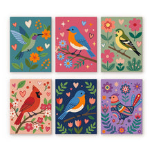 Charger l'image dans la galerie, Mini Peinture par numéros 15x20cm (6 pièces) - Floraison et chants d’oiseaux Figured'Art